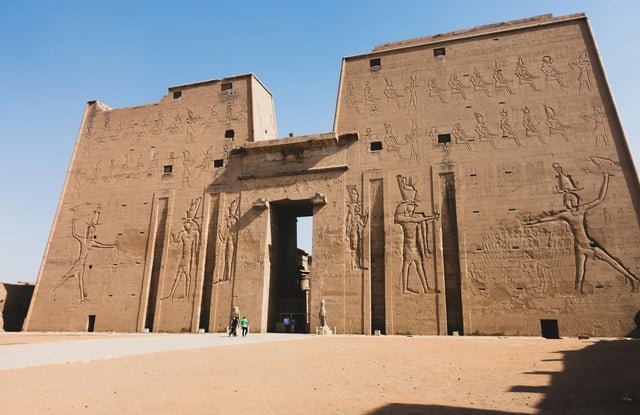 Pylon of the Temple of Horus at Edfu, Egypt