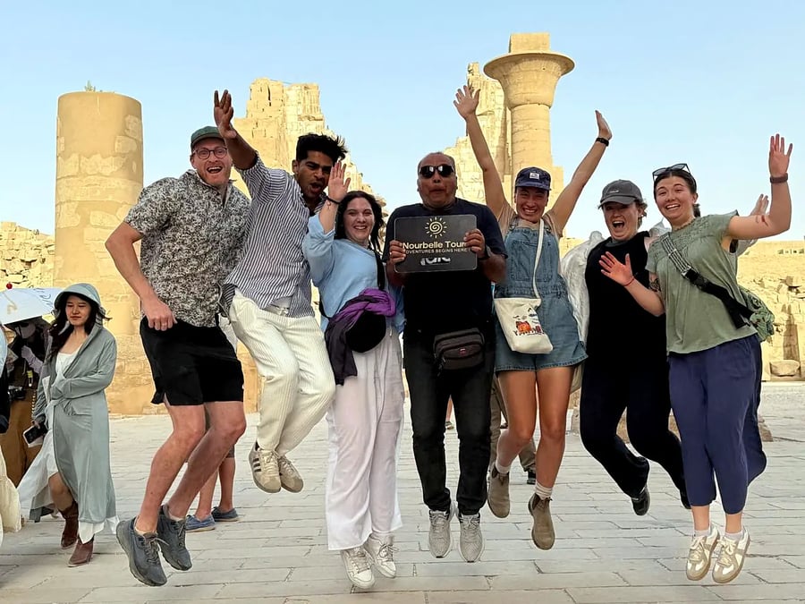 Nourbelle group at Karnak Temple, Luxor