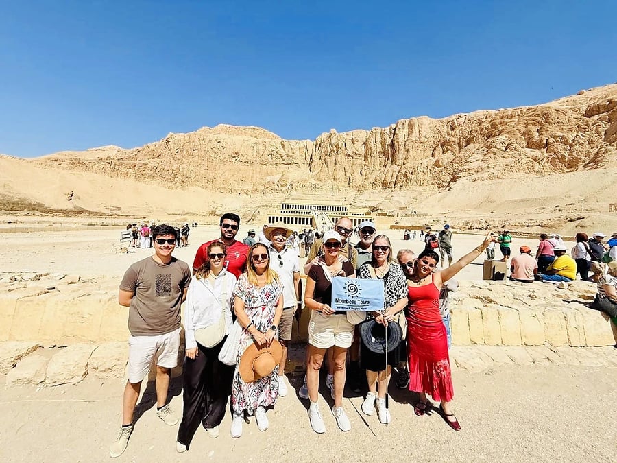 Partner group at Hatshepsut Temple, Luxor