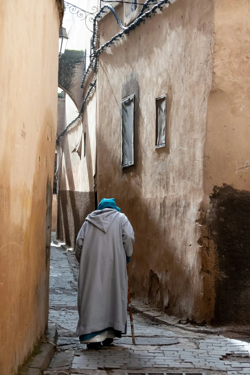 Street life in the Fez medina, Morocco