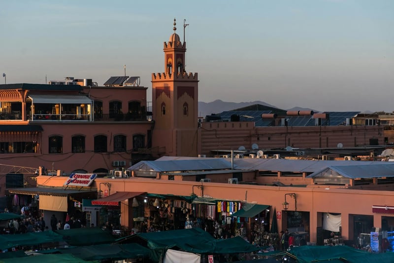 Jemaa el-Fna square in the Marrakesh medina, Morocco
